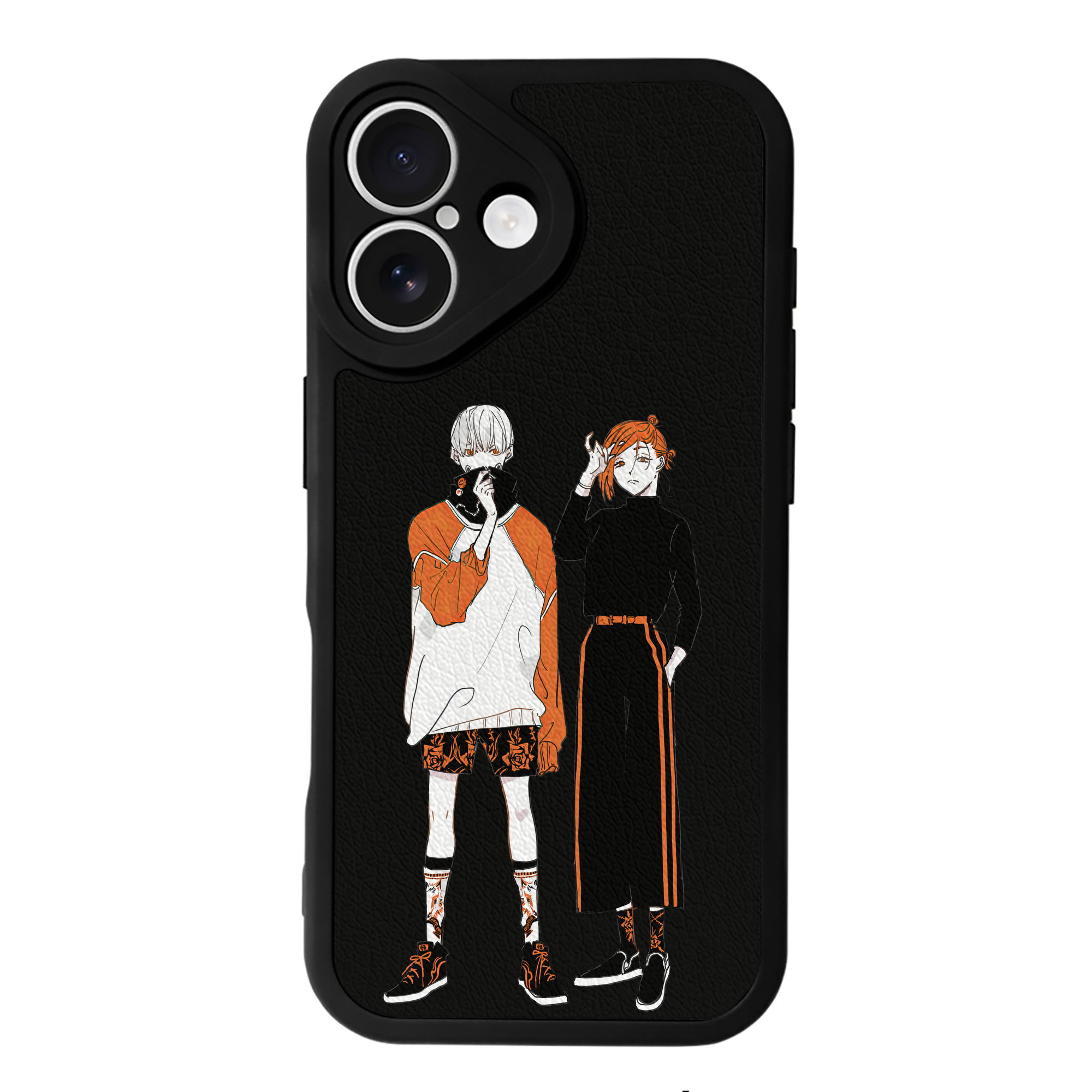 （画像用） 呪術廻戦 Jujutsu Kaisen 【iPhone 16シリーズ対応】シリコンスマホケース（レザー調） 材質：シリコン